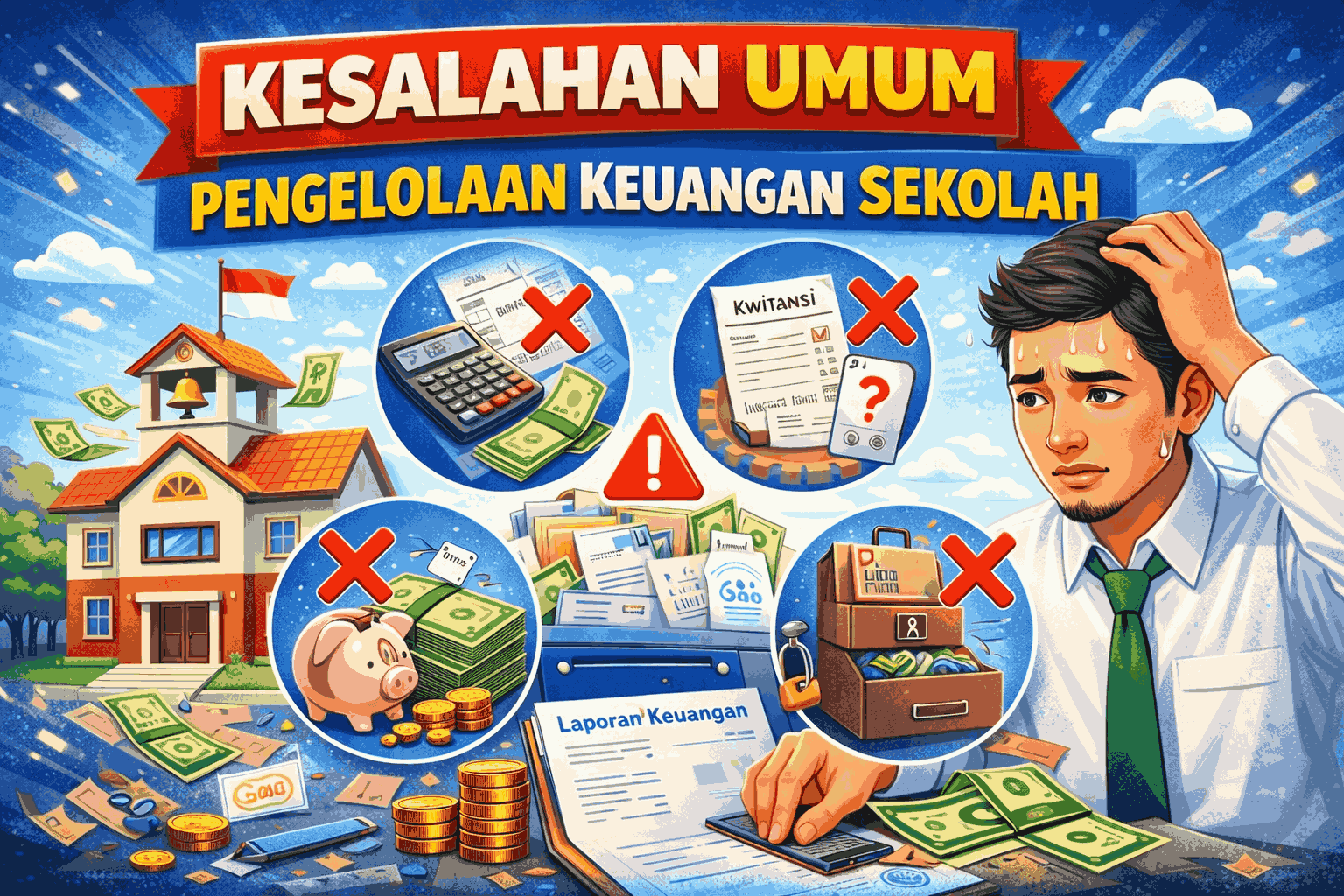 Kesalahan Umum Pengelolaan Keuangan Sekolah yang Sering Terjadi Tanpa Disadari